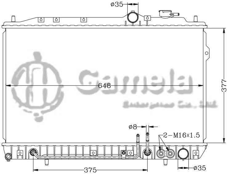 6121013N - Radiator-for-HYUNDAI-ELANTRA-LANTRA-90-95-AT-OEM-25310-28300-28700-DPI-1624