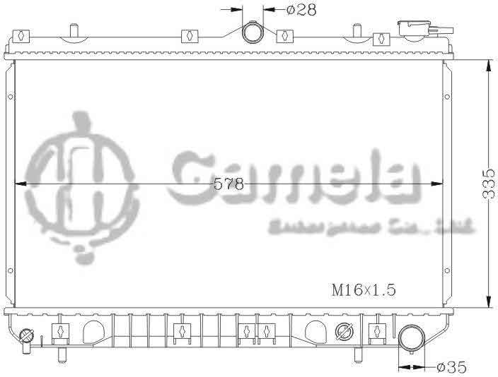 6121024N - Radiator-for-HYUNDAI-EXCEL-PONY-89-95-MT-OEM-25310-24000-24001-24100