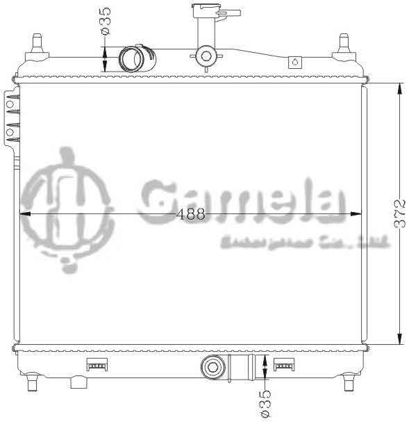 6121069AN - Radiator-for-HYUNDAI-GETZ-06-MT-OEM-25310-1C600-1C650