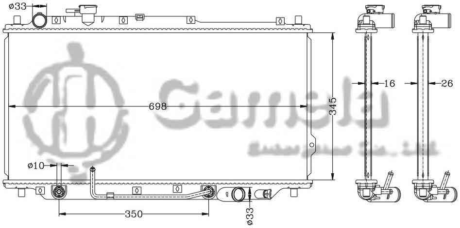 6121071N - Radiator-for-HYUNDAI-KIA-SEPHIA-96-AT-HYUNDAI-KIA-CARENS-02-AT-OEM-OK2A2-15-200B-K2A2-15-200-DPI-2269-2441