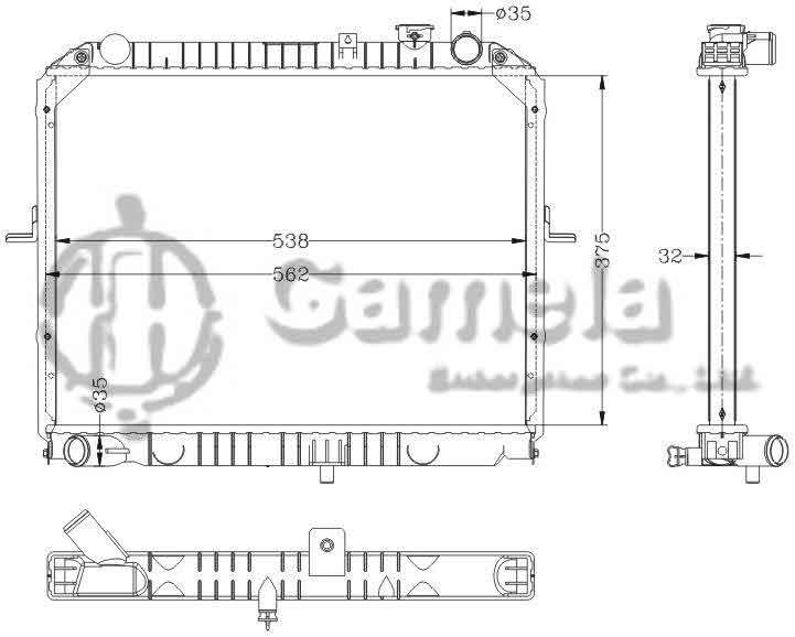 6121080AN - Radiator-for-HYUNDAI-KIA-PREGIO-97-MT-OEM-72A-15-200-0K72-15-200B-OK72A-15-200A-B-C-D