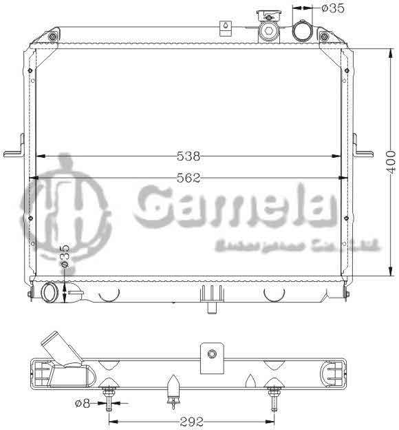 6121089AN - Radiator-for-HYUNDAI-KIA-PREGIO-97-AT