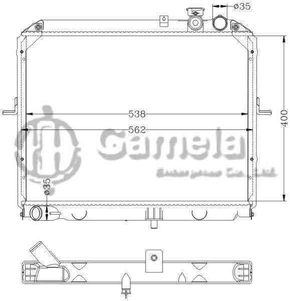 6121090AN - Radiator-for-HYUNDAI-KIA-PREGIO-97-MT