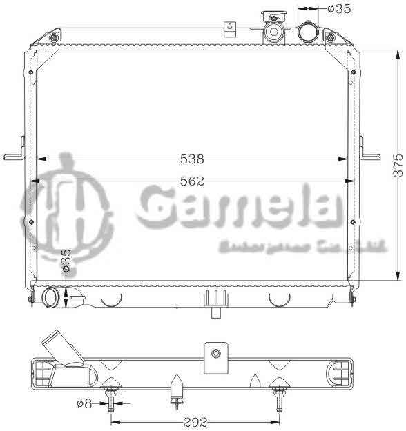 6121091N - Radiator-for-HYUNDAI-KIA-PREG10-97-AT-OEM-72B-15-200-74A-15-200