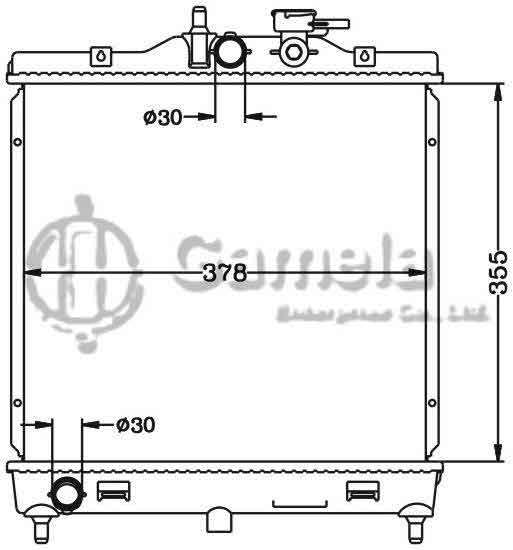 6121111N - Radiator-for-HYUNDAI-KIA-PICANTO-04-MT-OEM-25310-07000