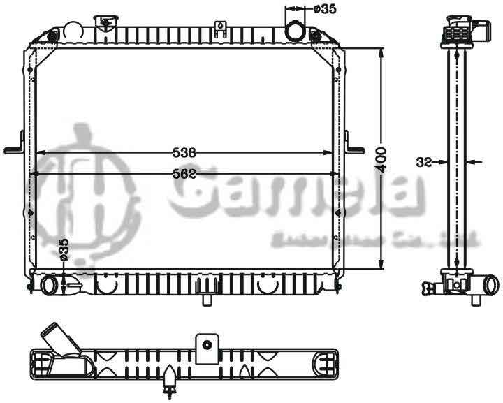 6121115N - Radiator-for-HYUNDAI-KIA-PREGIO-97-MT