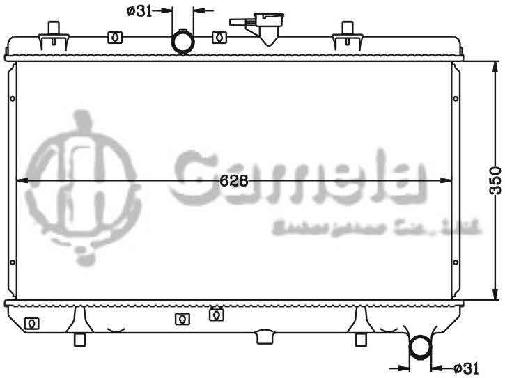 6121117N - Radiator-for-HYUNDAI-KIA-RIO-03-05-MT-OEM-25310