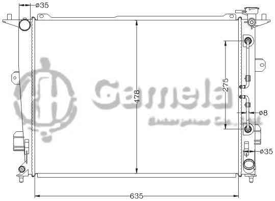 6121119NA - Radiator-for-HYUNDAI-GENESIS-3-8L-11-12-AT-OEM-25310-3M180-DPI-13059