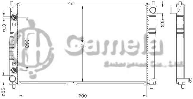 6121123NA - Radiator-for-HYUNDAI-KIA-CARNIVAL-2-9CRDi-99-AT-HYUNDAI-KIA-SEDONA-2-9CRDi-01-AT-OEM-0K554-15-200-0K554-15-200D