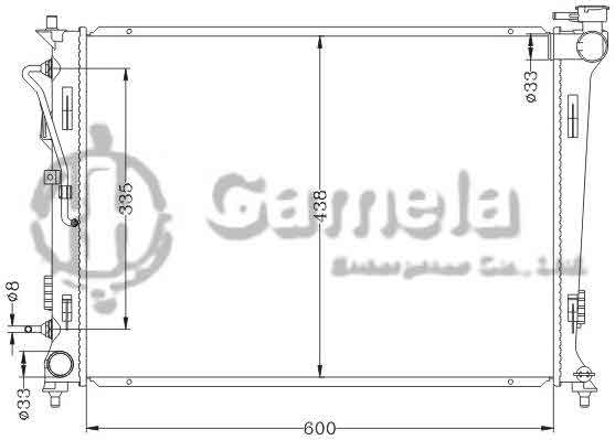 6121135NA - Radiator-for-HYUNDAI-KIA-FORTE-07-AT-OEM-25310-1X000