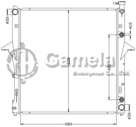 6121151NA - Radiator-for-HYUNDAI-KIA-SORENTO-3-3-3-8-07-09-AT-OEM-25310-3E930-DPI-2962