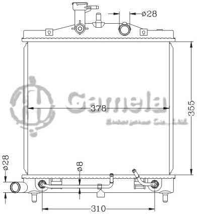 6121153NA - Radiator-for-HYUNDAI-KIA-PICANTO-10-AT-OEM-25310-07552