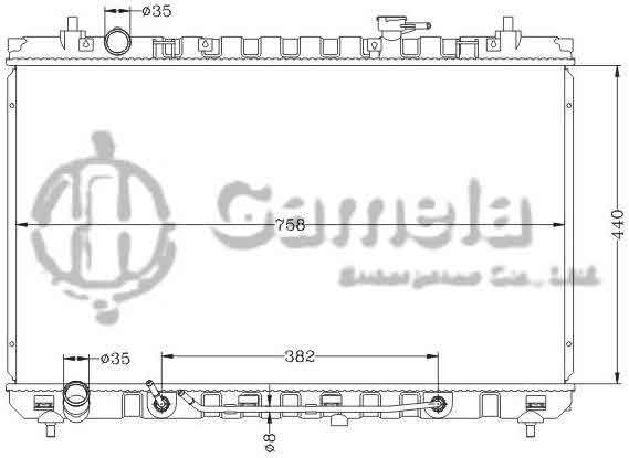 6121155NA - Radiator-for-HYUNDAI-KIA-GRAND-CSMIVEL-VQ2-7-06-AT-OEM-25310-4D800