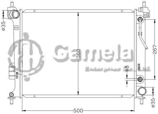 6121159NA - Radiator-for-HYUNDAI-i20-10-AT-OEM-25310-0J050