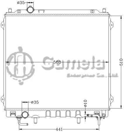 6121177NA - Radiator-for-HYUNDAI-TERRACAN-2-9-CRDi-01-AT-OEM-25310-H1910-H1930