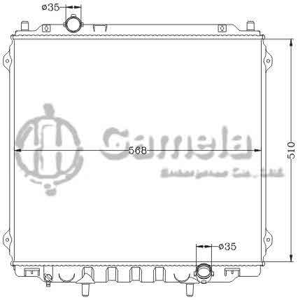 6121180NA - Radiator-for-HYUNDAI-TERRACAN-3-0-TDCi-01-MT-OEM-25310