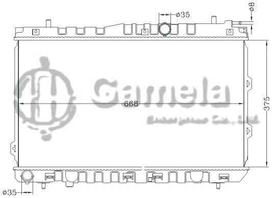 6121189NA - Radiator-for-HYUNDAI-KIA-CERATO-1-5-04-MT-OEM-25310-2F500