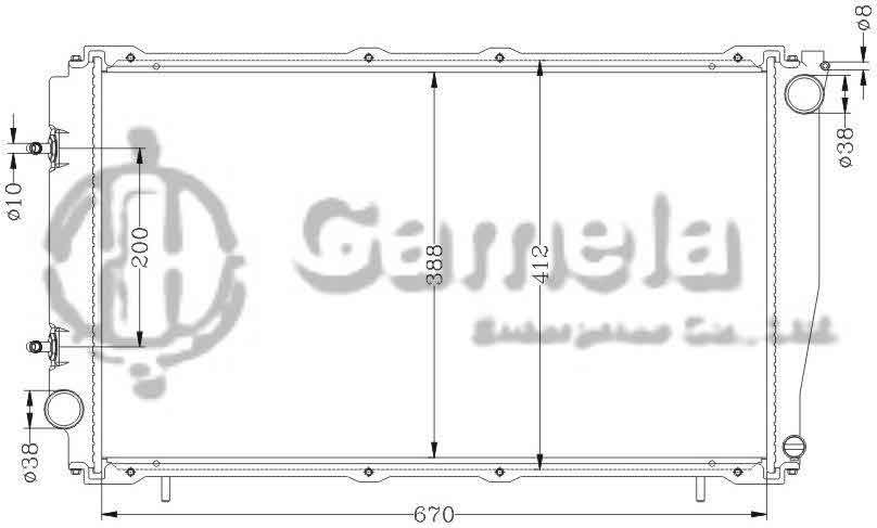 6122011N - Radiator-for-SUBARU-LEGACY-90-91-BC5-AT-OEM-45199-AA180