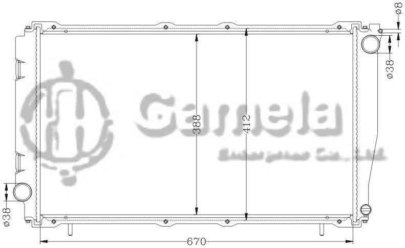 6122012N - Radiator-for-SUBARU-LEGACY-90-91-BC5-MT-OEM-45199-AA170-45111-AA260