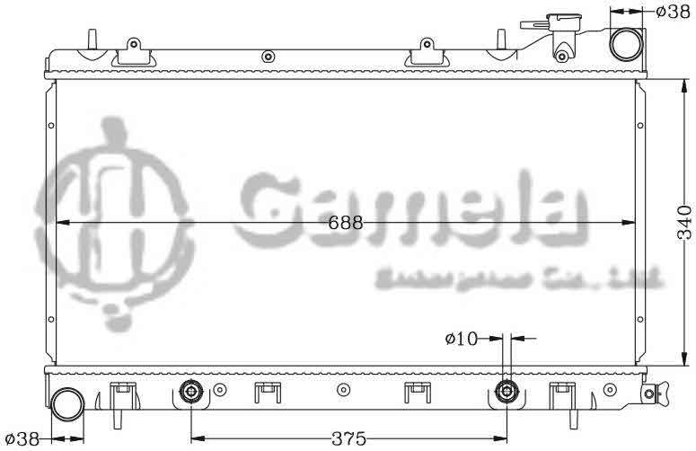 6122021N - Radiator-for-SUBARU-FORESTER-IMPREZA-98-00-AT-OEM-45111-FC340-45199-FA000-45199-FC021-45199-FC361-DPI-2402