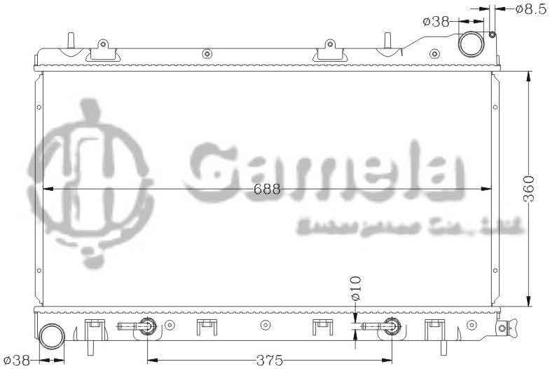 6122031N - Radiator-for-SUBARU-FORESTER-02-AT-OEM-45111-SA000-SA030-SA010