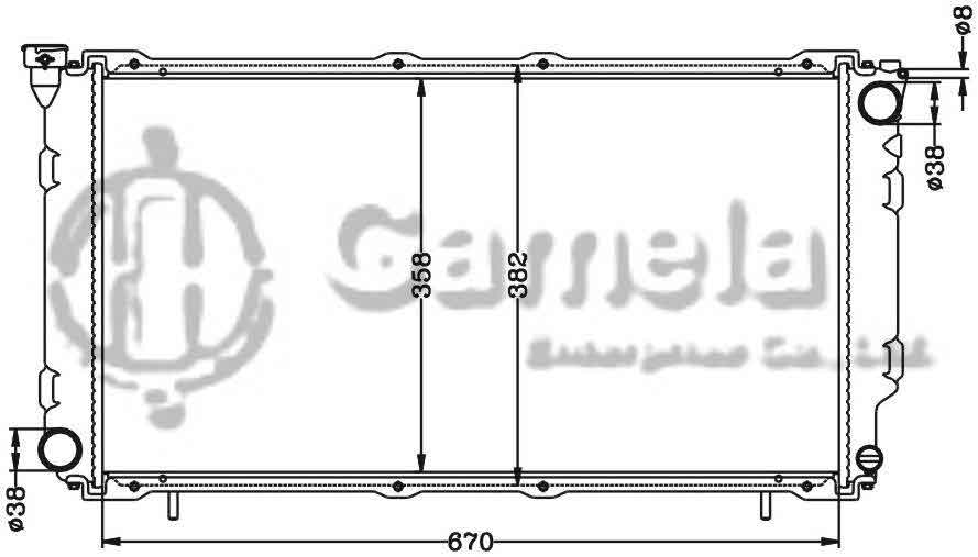 6122038N - Radiator-for-SUBARU-LEGACY-MT