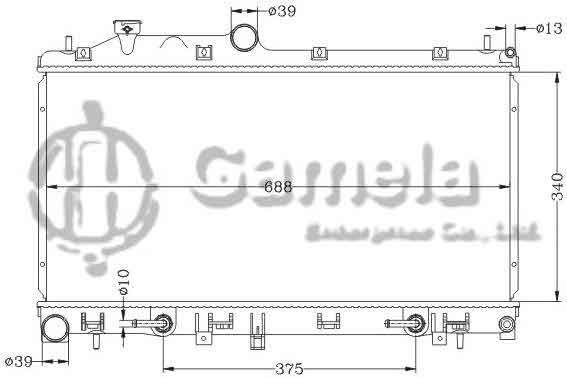 6122047NA - Radiator-for-SUBARU-FORESTER-09-AT-OEM-45119-SC020-DPI-13095