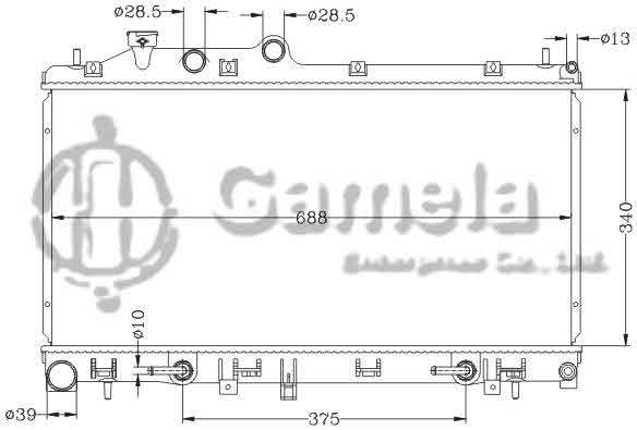 6122049NA - Radiator-for-SUBARU-LEGACY-09-AT-SUBARU-OUTBACK-09-AT-OEM-45119-AJ070