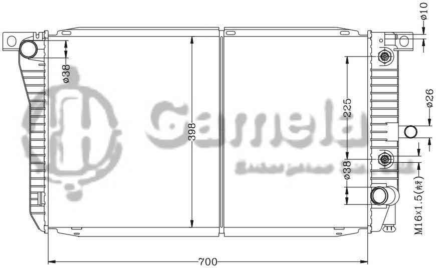 6131001AN - Radiator-for-FORD-FALCON-EA-ED-88-AT