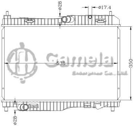 6131050ANA - Radiator-for-FORD-FIESTA-08-MT-OEM-1522383-1516268-1573215