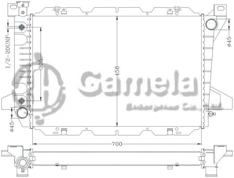 6131083NA - Radiator-for-FORD-SERIES-PICKUP-5-0-V8-85-98-AT-BRONCO-5-0-V8-85-98-AT-OEM-F2TZ8005DA-52TH80052A-DPI-1451