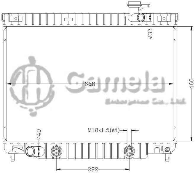 6132001AN - Radiator-for-GMC-CHEVROLET-TRAILBLAZER-02-05-AT-GMC-ISUZU-ASCENDER-4-2L-03-04-AT-OEM-52485546-DPI-2458