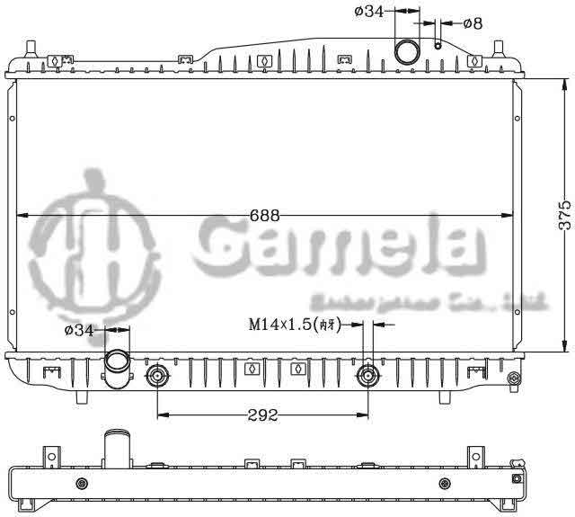 6132043N - Radiator-for-GMC-CHEVROLET-EPICA-02-AT-OEM-96278702-96328702