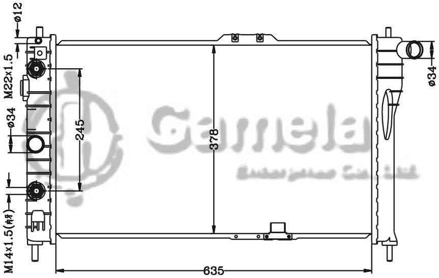 6132057N - Radiator-for-GMC-LEMANS-OPTIMA-88-93-AT-DPI-781