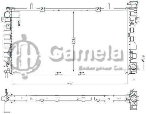 6133042NA - Radiator-for-CHRYSLER-VOYAGER-01-MT-OEM-4677523AA-DPI-2795