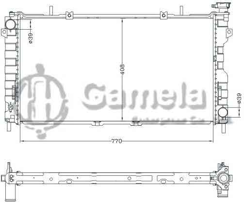 6133043NA - Radiator-for-CHRYSLER-VOYAGER-01-04-MT-OEM-04809225AE-DPI-2311