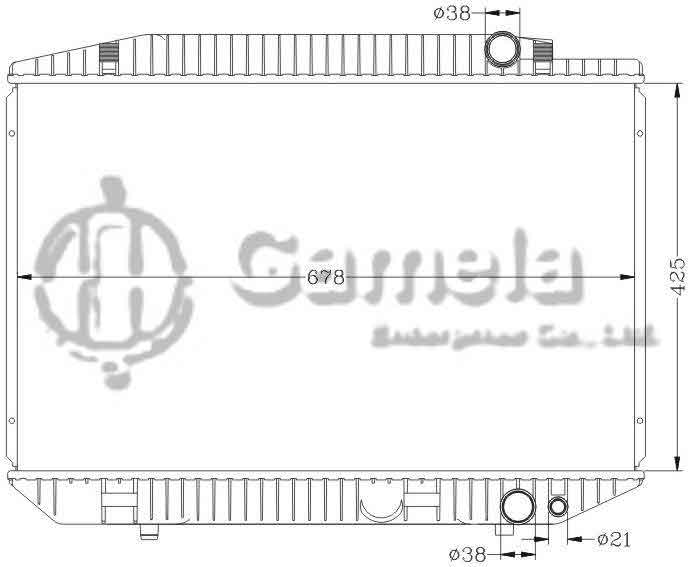 6140026N - Radiator-for-BENZ-W126-560SE-79-MT