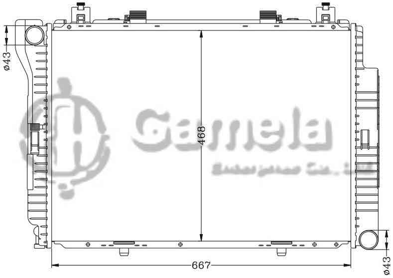 6140032N - Radiator-for-BENZ-W140-S300TD-S350TD-92-00-MT