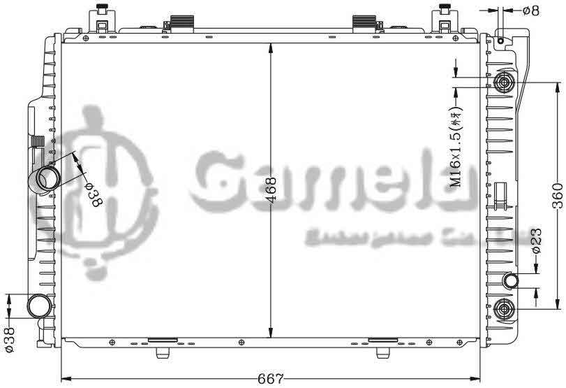 6140033N - Radiator-for-BENZ-W140-300SE-91-92-AT-OEM-140-500-0303-0403-DPI-1312