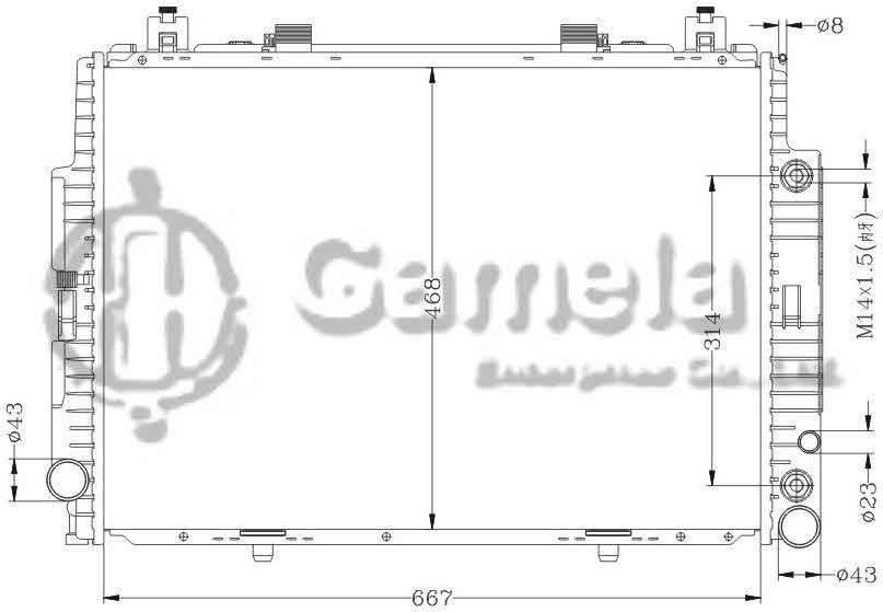 6140037N - Radiator-for-BENZ-W140-S600-90-00-AT-OEM-140-500-1403-1603-DPI-1313-1315