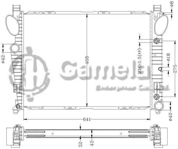 6140039N - Radiator-for-BENZ-W215-S550-99-AT-BENZ-W220-S430-S500-98-AT-OEM-220-500-0903-DPI-2652