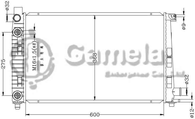 6140049N - Radiator-for-BENZ-W168-A140-A160-97-00-AT-OEM-168-500-1102-1202-1302-168-500-1502-1602-1702