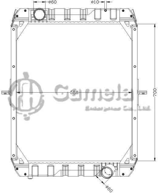 6140063N - Radiator-for-BENZ-TRUCK-MT-OEM-420-661-36KZ