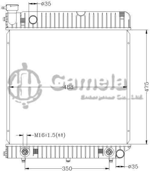 6140069N - Radiator-for-BENZ-207D-209D-307D-68-77-AT-OEM-601-500-5503-8203