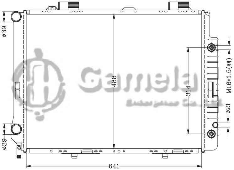 6140075N - Radiator-for-BENZ-W210-E280-E320-95-97-AT-OEM-210-500-0903-DPI-2189