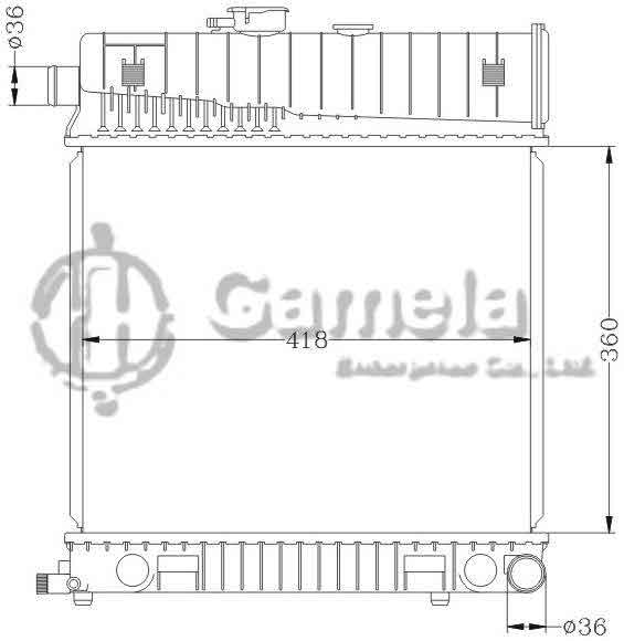 6140100N - Radiator-for-BENZ-W202-C180-C200-C230-93-00-MT-BENZ-W210-E200-E230-95-MT