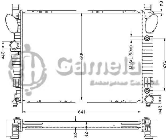 6140101N - Radiator-for-BENZ-W220-S500-98-AT