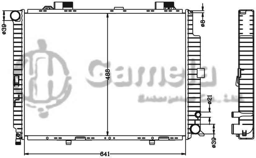 6140114N - Radiator-for-BENZ-E-CLASS-W210-E300TD-95-MT