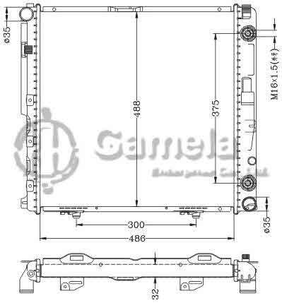 6140121NA - Radiator-for-BENZ-E-CLASS-W124-E200-84-AT-OEM-124-500-6202-6303