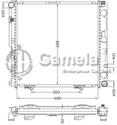 6140128NA - Radiator-for-Mercedes-E-CLASS-W124-E200-84-MT-OEM-124-500-62-03